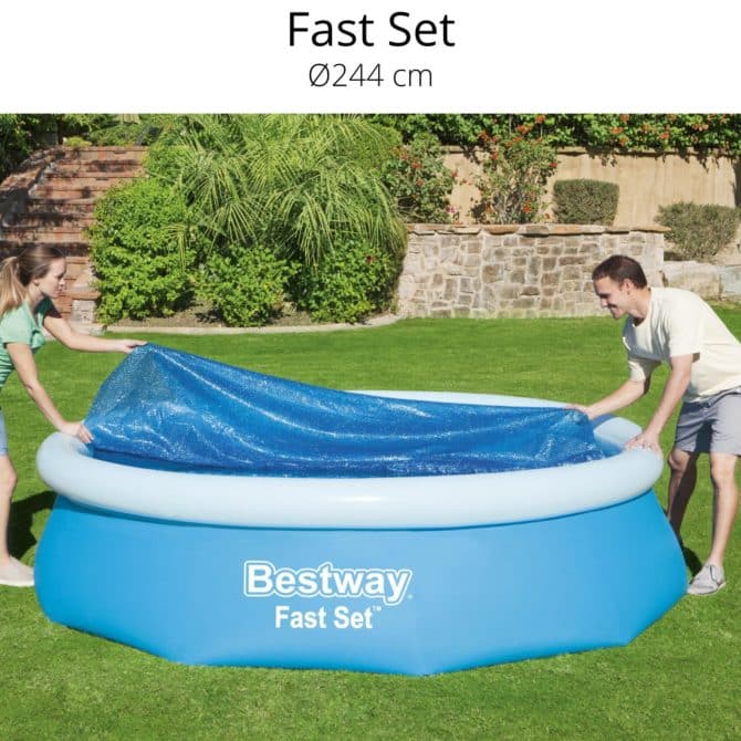 Cobertor Solar para Piscina Desmontable Bestway Ø210 cm Redonda - Imagen 3