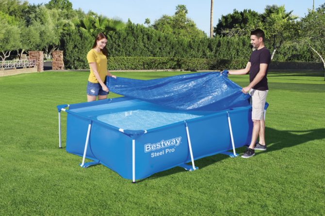 Cobertor Invierno para Piscina Desmontable Bestway 259x170 cm Rectangular - Imagen 4