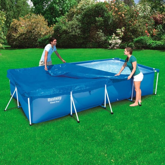 Cobertor Invierno para Piscina Desmontable Bestway 400x211 cm Rectangular - Imagen 2