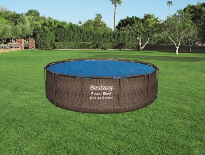 Cobertor Solar para Piscina Desmontable Bestway Ø356 cm Redonda - Imagen 2