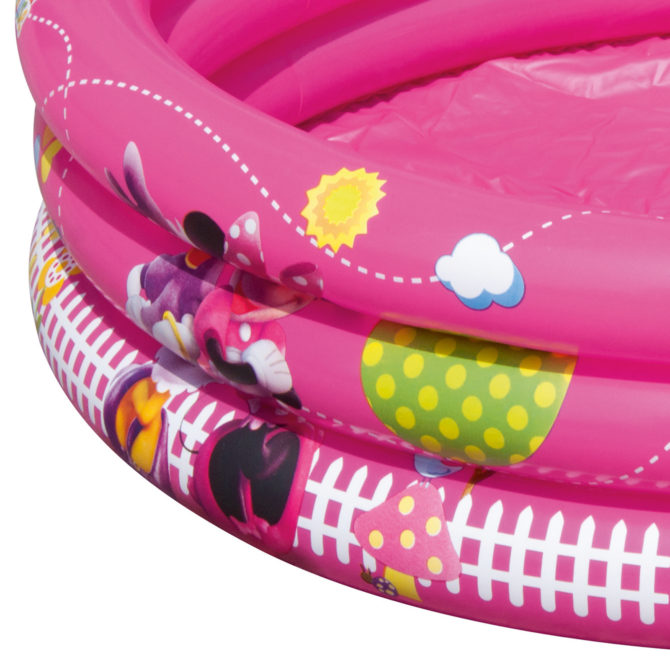 Piscina Hinchable Autoportante Infantil Bestway 102x25 cm Diseño Minnie Mouse y Amigos Rápida Instalación Edad Mayores de 3 Años - Imagen 3