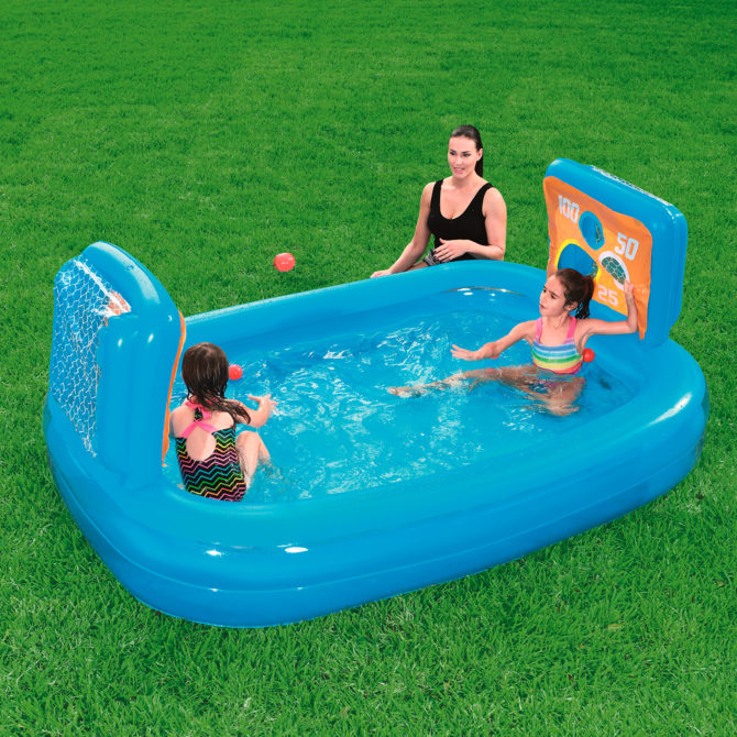 Piscina Hinchable Autoportante Infantil Bestway 237x152x94 cm 5 Pelotas y 2 Porterías Diseño Skill Shot Edad Mayores de 3 Años - Imagen 2