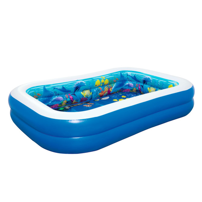 Piscina Hinchable Autoportante Infantil Bestway 262x175x51 cm 2 Gafas 3D y Tesoro Diseño Undersea Adventure Rápida Instalación