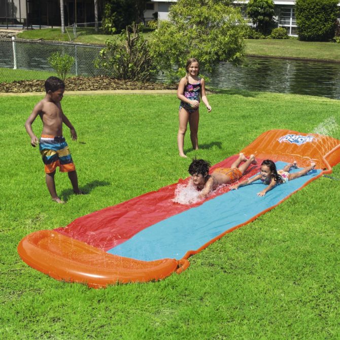 Pista Deslizante Hinchable Bestway H2O Go! Doble Carril de 549 cm - Imagen 2