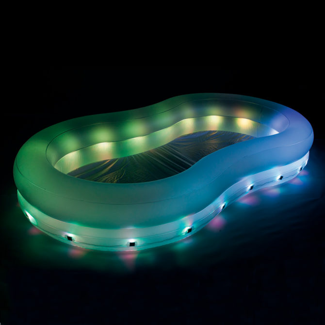 Piscina Hinchable Autoportante Infantil Bestway 280x157x46 cm Luces LED Diseño Color Wave Edad Mayores de 3 Años - Imagen 3