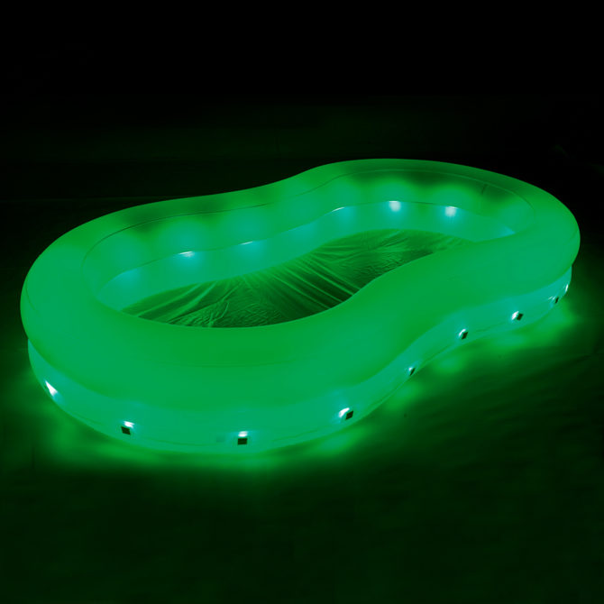 Piscina Hinchable Autoportante Infantil Bestway 280x157x46 cm Luces LED Diseño Color Wave Edad Mayores de 3 Años - Imagen 4