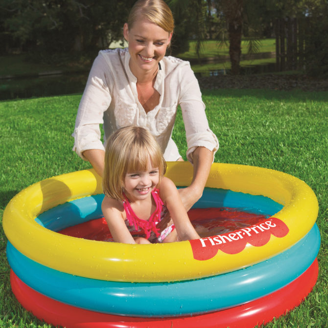 Piscina Hinchable Autoportante Infantil Bestway 91x25 cm Diseño Fisher Price Rápida Instalación Edad Mayores de 2 Años - Imagen 5