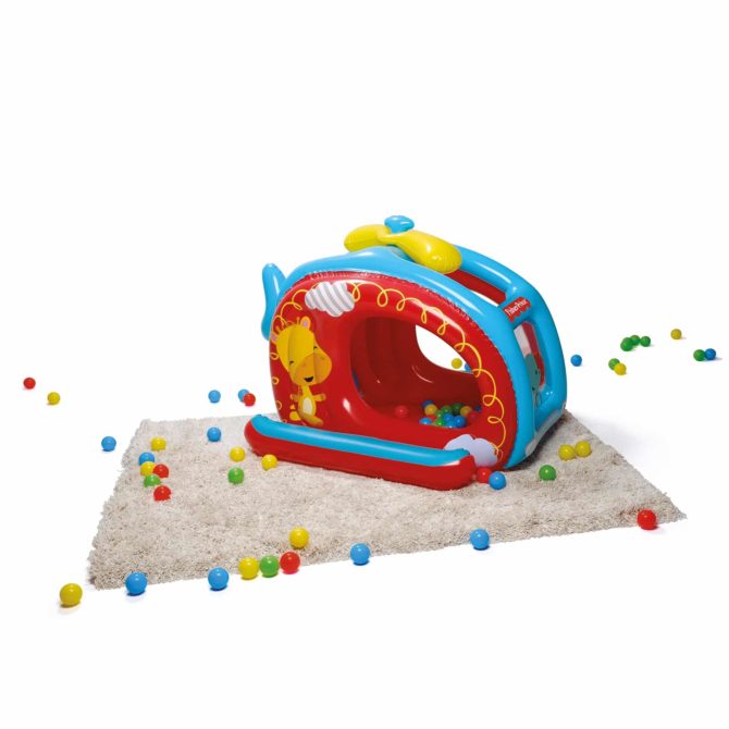 Piscina de Bolas Hinchable Bestway Helicóptero Fisher Price 137x112x97 cm - Imagen 4