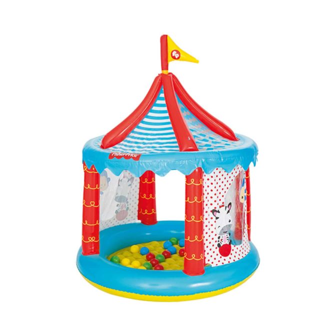 Piscina de Bolas Hinchable Bestway Fisher Price Circo Ø104x137 cm - Imagen 2