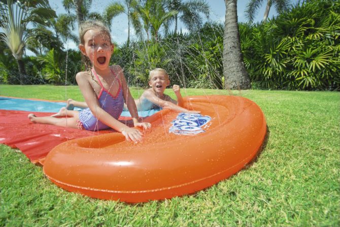 Pista Deslizante Hinchable Bestway H2O Go! Doble Rojo/Azul 549 cm - Imagen 3