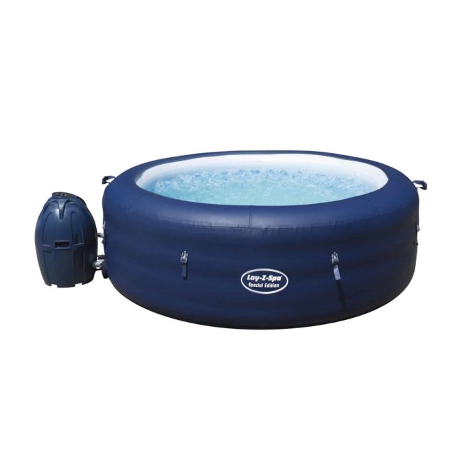 Spa Hinchable Bestway Lay-Z-Spa Saint Tropez 196x61 cm para 4-6 Personas con Airjet y Cobertor