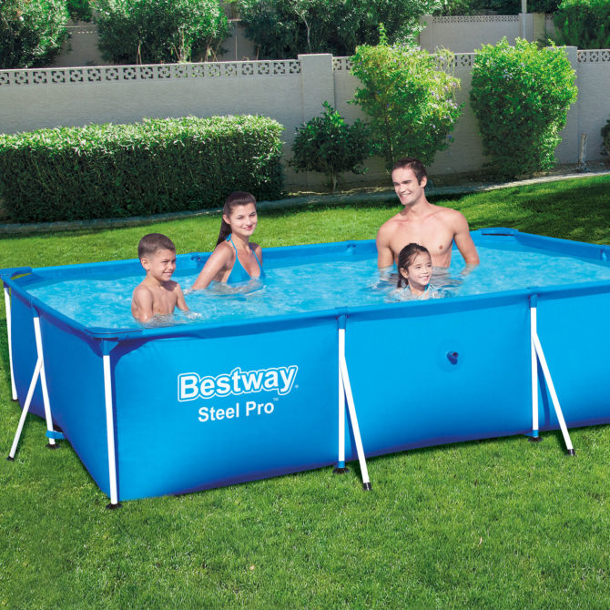 Piscina Desmontable Tubular Infantil Bestway Deluxe Splash Frame Pool 300x201x66 cm - Imagen 2