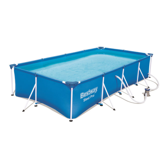 Piscina Desmontable Tubular Infantil Bestway Family Splash Frame Pool 400x211x81 cm Depuradora de cartucho de 1.249 litros/hora