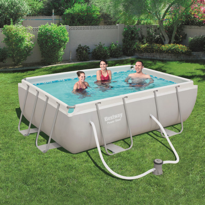 Piscina Desmontable Tubular Bestway Power Steel 282x196x84 cm Depuradora de Cartucho de 1.249 L/H - Imagen 2