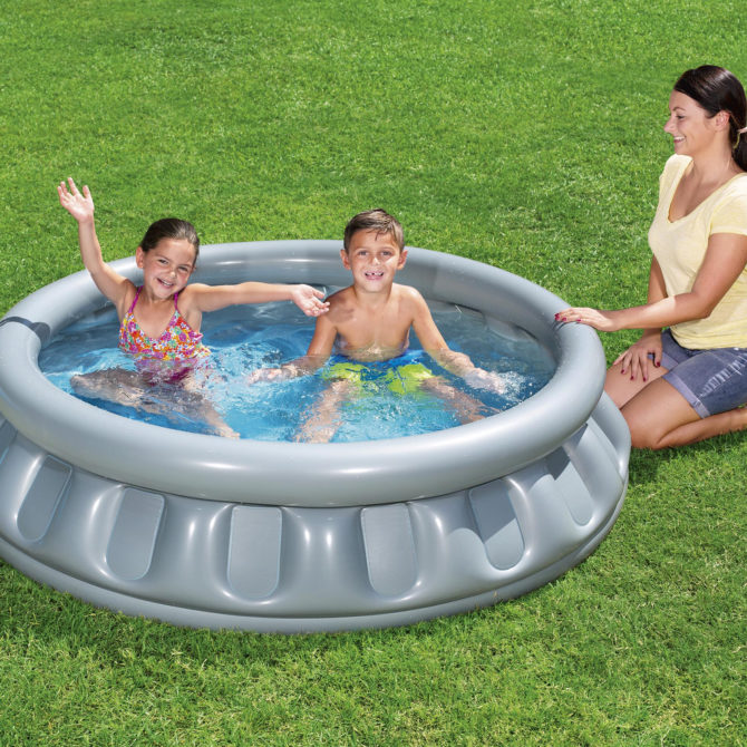 Piscina Hinchable Autoportante Infantil Bestway 157x43 cm Diseño Nave Espacial Rápida Instalación - Imagen 3