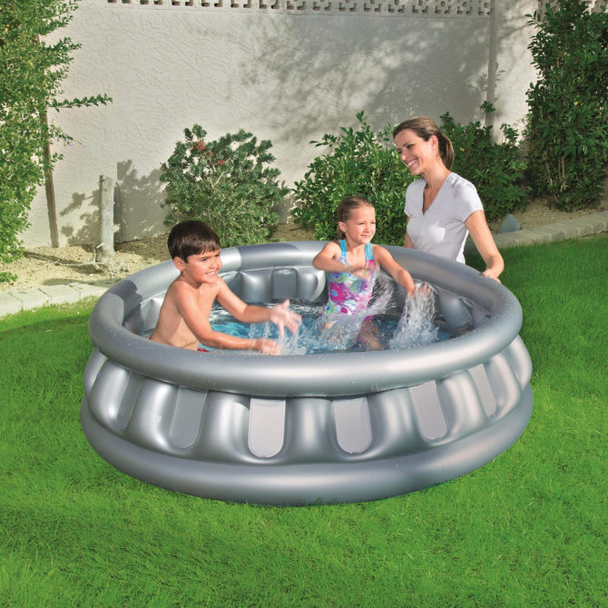 Piscina Hinchable Autoportante Infantil Bestway 157x43 cm Diseño Nave Espacial Rápida Instalación - Imagen 2