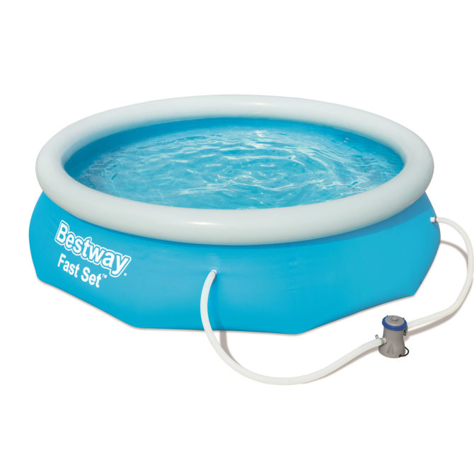 Piscina Desmontable Autoportante Bestway Fast Set 305x76 cm Depuradora de cartucho de 1.249 L/H