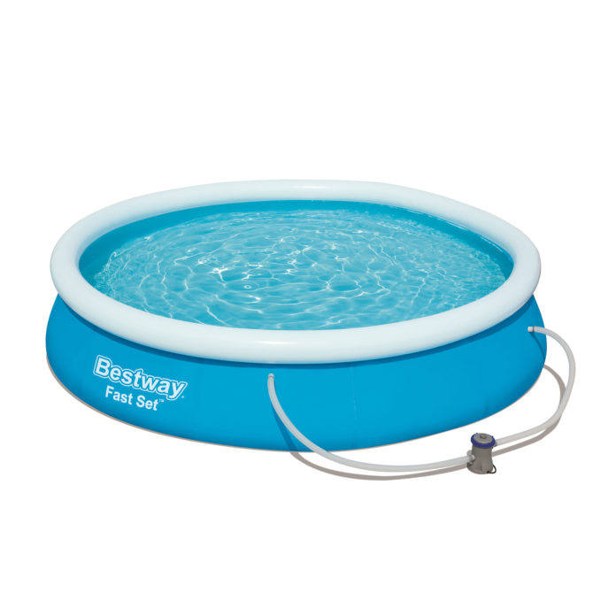 Piscina Desmontable Autoportante Bestway Fast Set 366x76 cm Depuradora de cartucho de 1.249 L/H