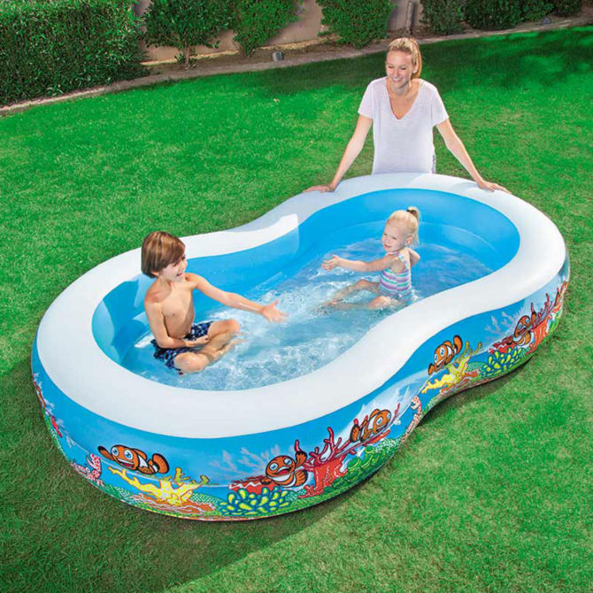 Piscina Hinchable Autoportante Infantil Bestway 262x157x46 cm Diseño Fondo Marino Rápida Instalación - Imagen 5