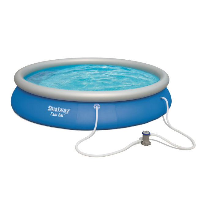 Piscina Desmontable Autoportante Bestway Fast Set 457x84 cm Depuradora de cartucho de 2.006 L/H