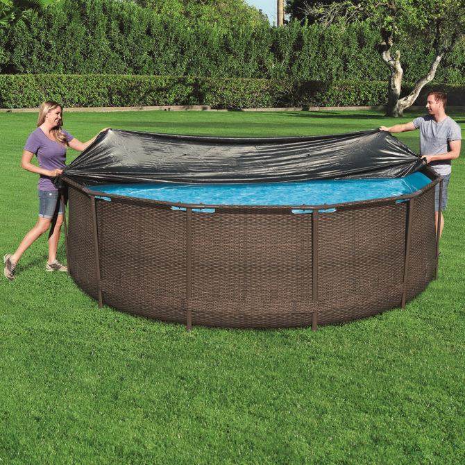 Cobertor Invierno para Piscina Desmontable Bestway Ø370 cm Redonda - Imagen 3