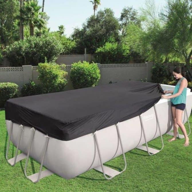 Cobertor Invierno para Piscina Desmontable Bestway 412x201 cm Rectangular - Imagen 2