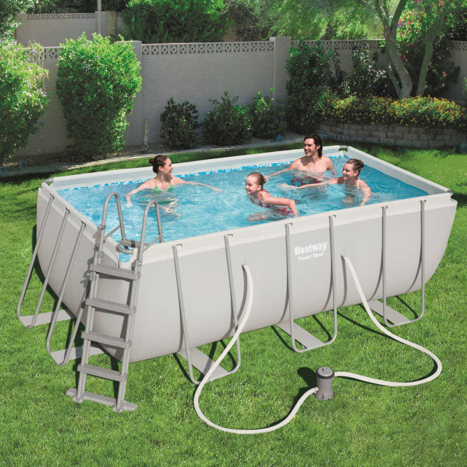 Piscina Desmontable Tubular Bestway Power Steel 412x201x122 cm Depuradora de Cartucho de 2.006 L/H - Imagen 2