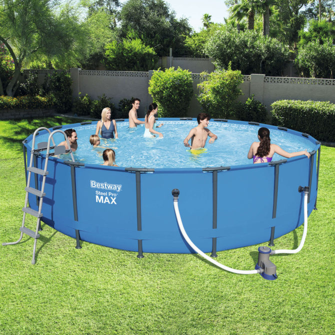 Piscina Desmontable Tubular Bestway Steel Pro Max 549x122 cm Depuradora de cartucho de 5.678 litros/hora - Imagen 2