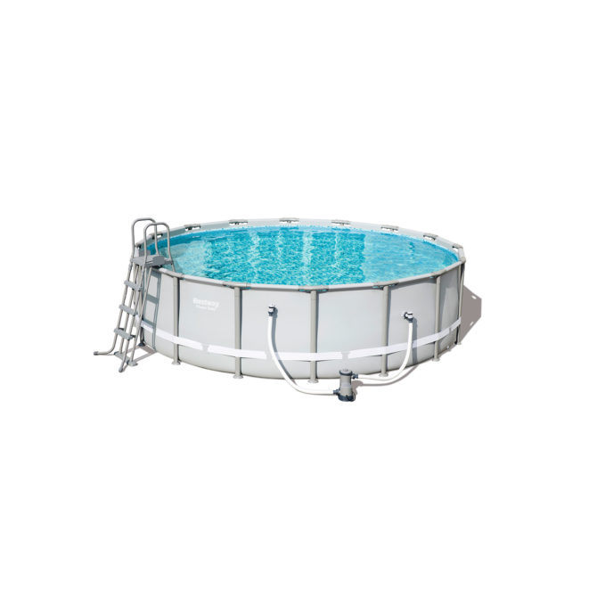 Piscina Desmontable Tubular Bestway Power Steel 488x122 cm Depuradora de Cartucho de 5.678 L/H