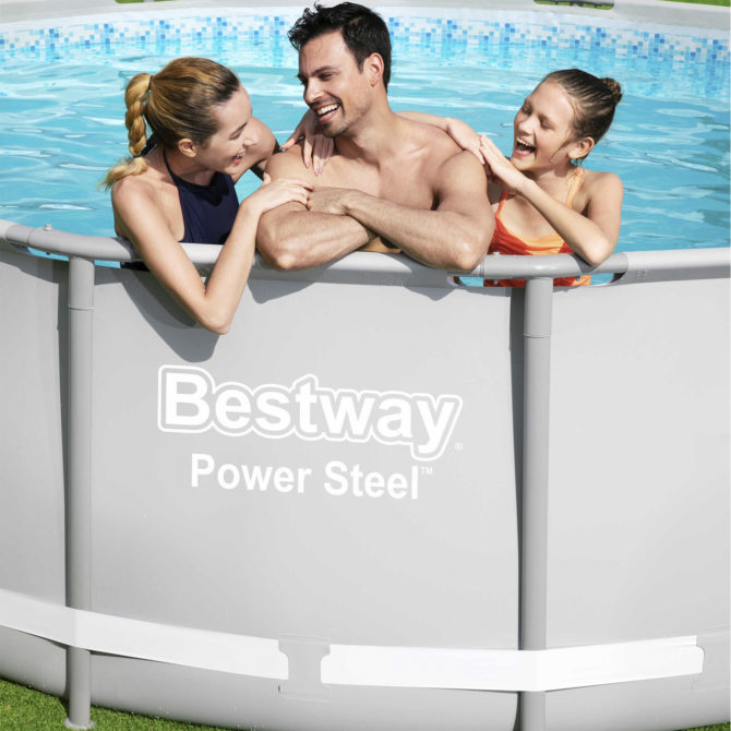 Piscina Desmontable Tubular Bestway Power Steel 427x122 cm Depuradora de Cartucho de 3.028 L/H - Imagen 3