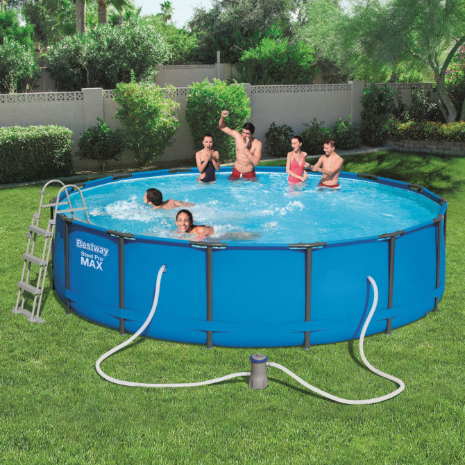 Piscina Desmontable Tubular Bestway Steel Pro Max 457x107 cm Depuradora de cartucho de 3.028 litros/hora - Imagen 2