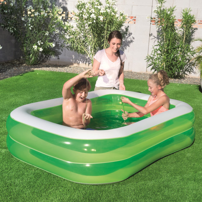 Piscina Hinchable Autportante Infantil Bestway 201x150x51 cm Gelatina Pegajosa Slime Diseño Swim n' Slime Rápida Instalación - Imagen 4