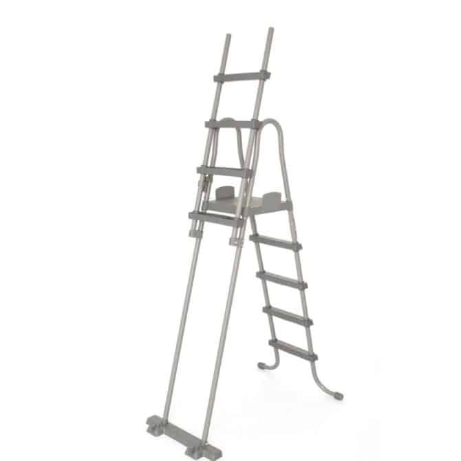 Escalera Plegable para Piscina Desmontable Bestway con Altura 132 cm y Escalones Antideslizantes - Imagen 6