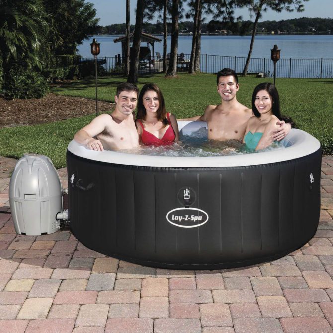 Spa Hinchable Bestway Lay-Z-Spa Miami 180x66 cm para 2-4 Personas con Airjet y Cobertor - Imagen 2