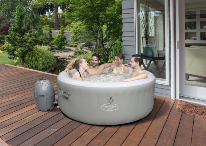 Spa Hinchable Bestway Lay-Z-Spa Ibiza 180x180x66 cm para 4-6 Personas con Airjet  y Cobertor - Imagen 2