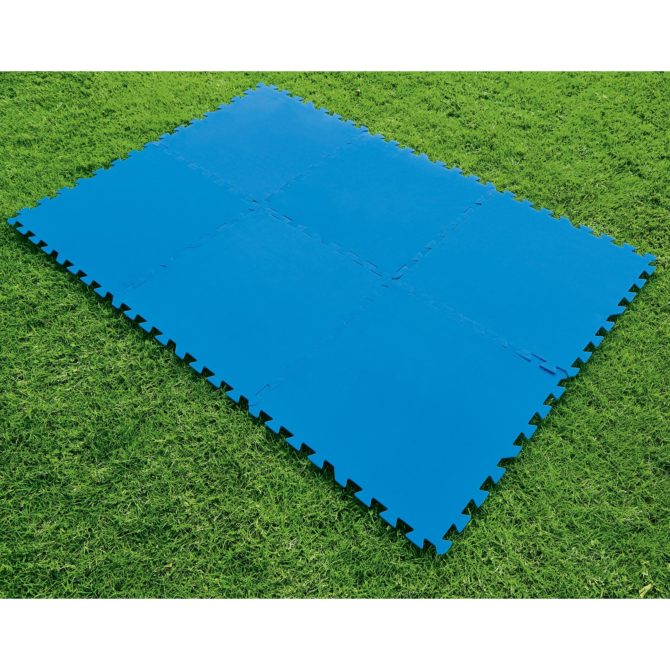 Tapiz de Suelo de Goma Bestway 9 piezas 50x50 cm Azul - Imagen 3