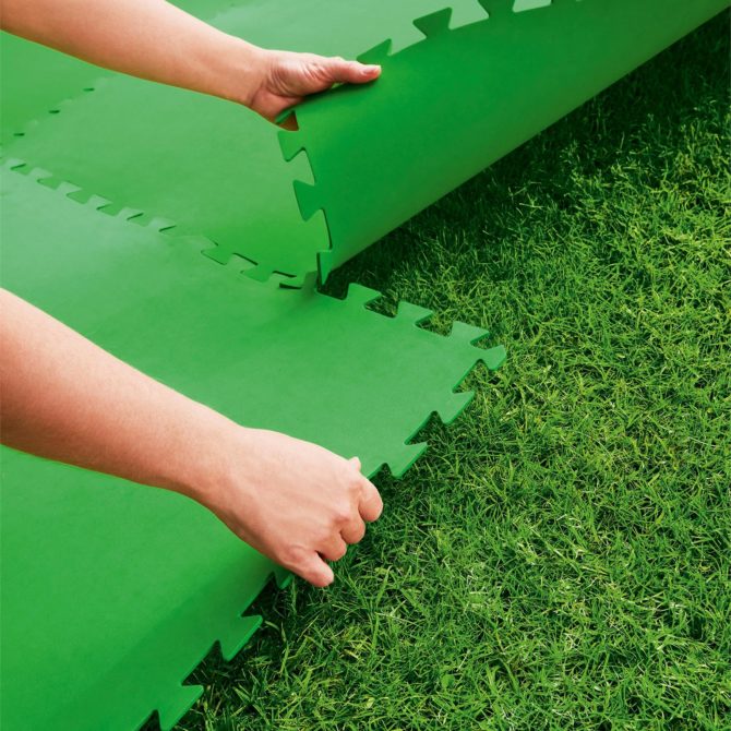 Tapiz de Suelo de Goma Bestway 81x81 cm Verde - Imagen 4