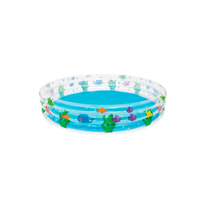 Piscina Hinchable Autoportante Infantil Bestway 183x33 cm Diseño Fondo del Mar Rápida Instalación Edad Mayor de 2 Años