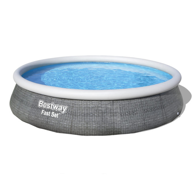 Piscina Desmontable Bestway Fast Set Rattan 396x84 cm Depuradora de Cartucho 2.006 L/H - Imagen 4