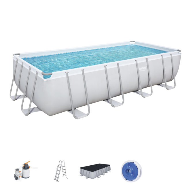 Piscina Desmontable Tubular Bestway Power Steel 549x274x122 cm Depuradora de Arena de 5.678 L/H