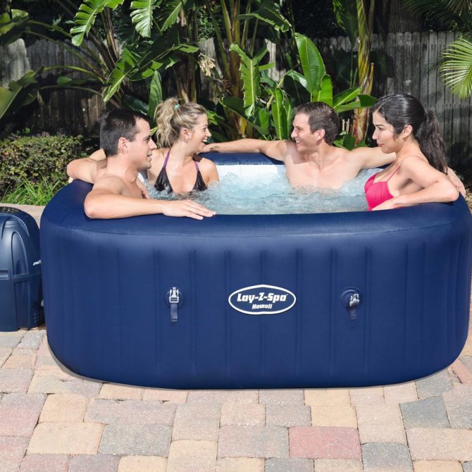 Spa Hinchable Bestway Lay-Z-Spa Hawaii Para 4-6 personas Cuadrado - Imagen 4