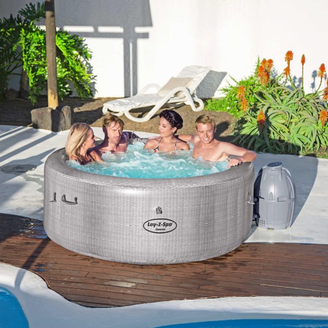 Spa Hinchable Bestway Lay-Z-Spa Cancún 180x66 cm para 2-4 Personas con Airjet y Cobertor - Imagen 2