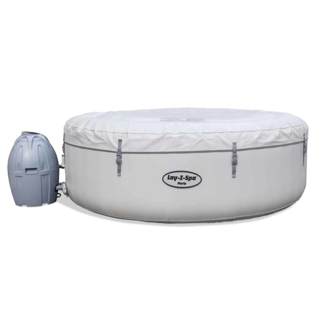 Spa Hinchable Bestway Lay-Z-Spa Paris 196x66 cm para 4-6 Personas con Airjet, Luz LED, Cobertor y Mando a Distancia - Imagen 4