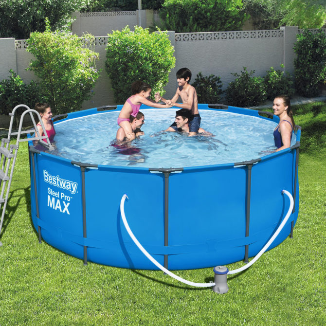 Piscina Desmontable Tubular Bestway Steel Pro Max 366x122 cm Depuradora de cartucho de 2.006 L/H - Imagen 5