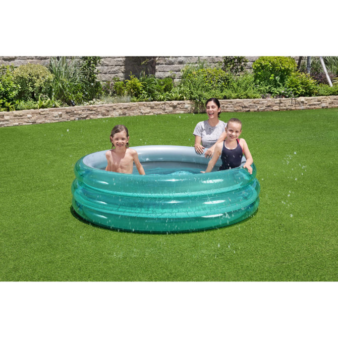 Piscina Hinchable Autoportante Infantil Bestway 170x53 cm Diseño Big Metallic 3-Ring Pool Edad Mayores de 6 Años - Imagen 5