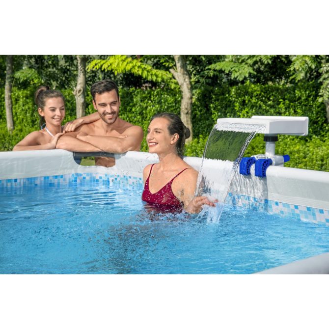 Cascada para Piscinas Tubulares Bestway con Luz LED 34x24x32 cm - Imagen 3