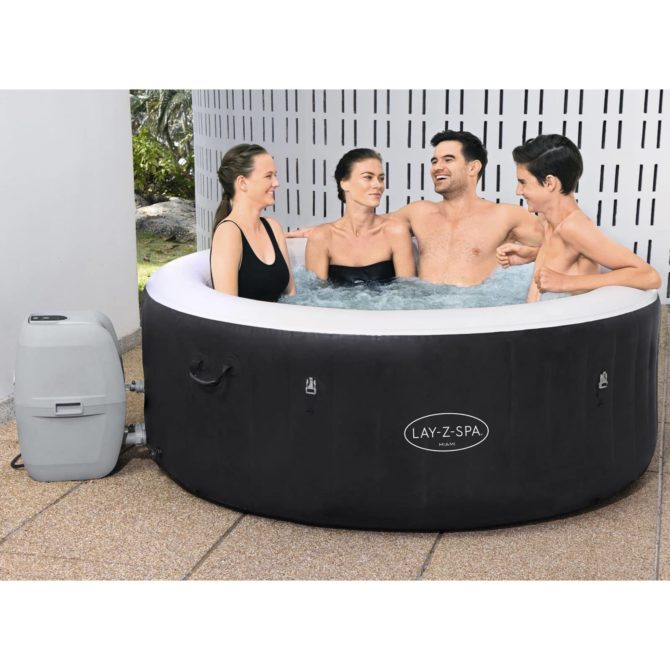 Spa Hinchable Bestway Lay-Z-Spa Miami 180x66 cm para 2-4 Personas con Airjet y Cobertor - Imagen 2