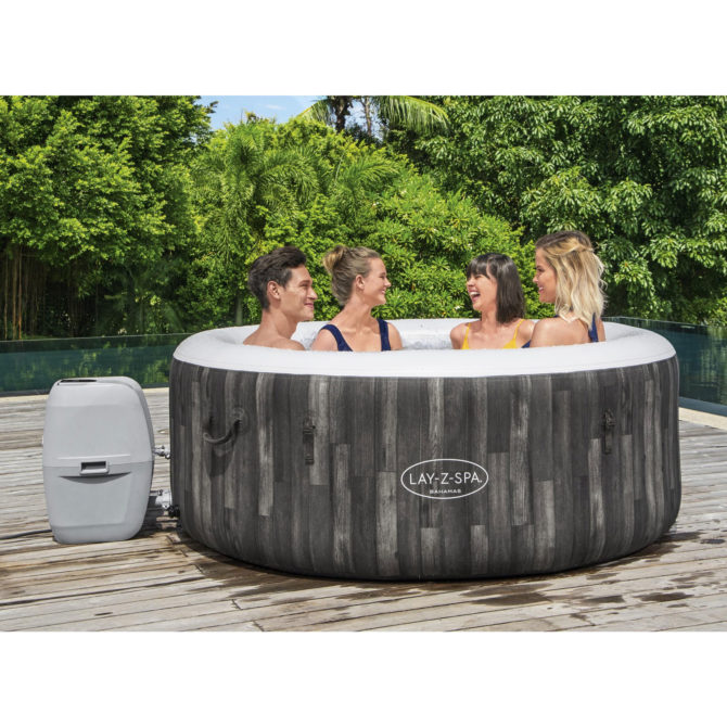 Spa Hinchable Bestway Lay-Z-Spa Bahamas 180x66 cm para 2-4 Personas con Airjet y Cobertor - Imagen 2