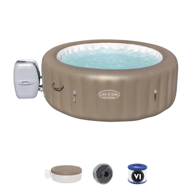 Spa Hinchable Bestway Lay-Z-Spa Palm Springs Ø196x71 cm para 4-6 Personas con Airjet y Cobertor