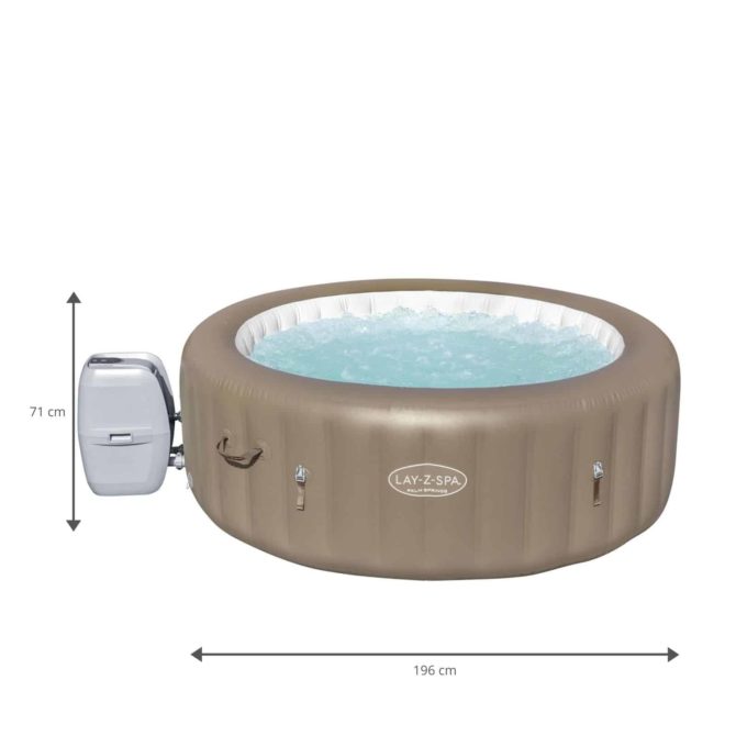 Spa Hinchable Bestway Lay-Z-Spa Palm Springs Ø196x71 cm para 4-6 Personas con Airjet y Cobertor - Imagen 4